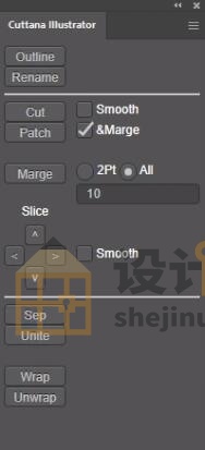 %title插图%num Cuttana Illustrator插件界面