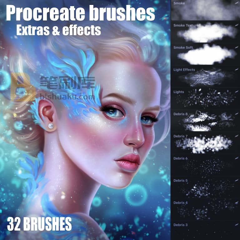 背景散乱图案闪光笔刷-Procreate 背景散乱图案闪光笔刷-Procreate