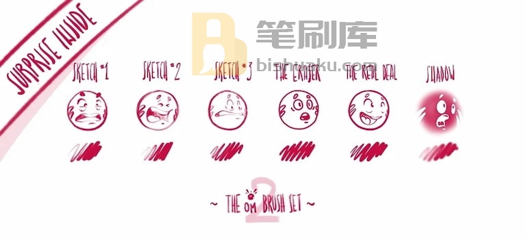 OM系列二笔刷-Procreate OM系列二笔刷-Procreate