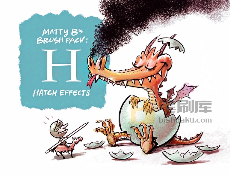 MattyB影线笔刷-Procreate