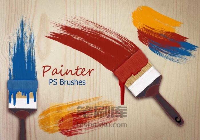 20款Painter PS Brushes abr PS笔刷