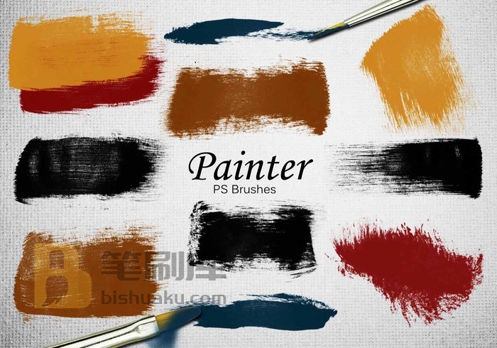 20款油漆工PS Brushes abr.Vol.8 PS笔刷