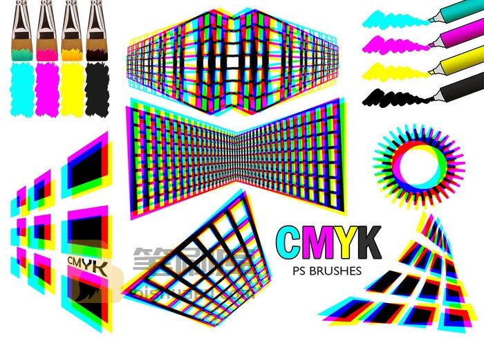 20款CMYK PS Brushes abr.Vol.3 PS笔刷