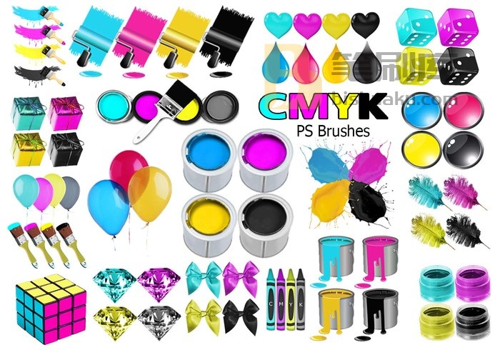 20款CMYK PS Brushes abr.Vol.13 PS笔刷