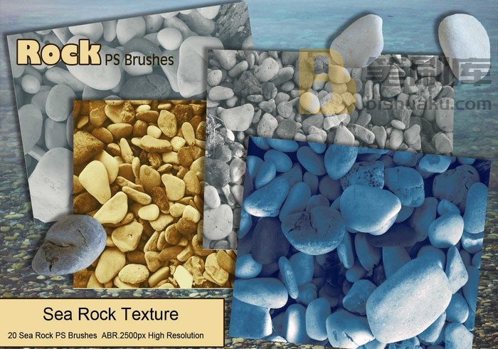 Sea Rock PS Brushes abr PS笔刷