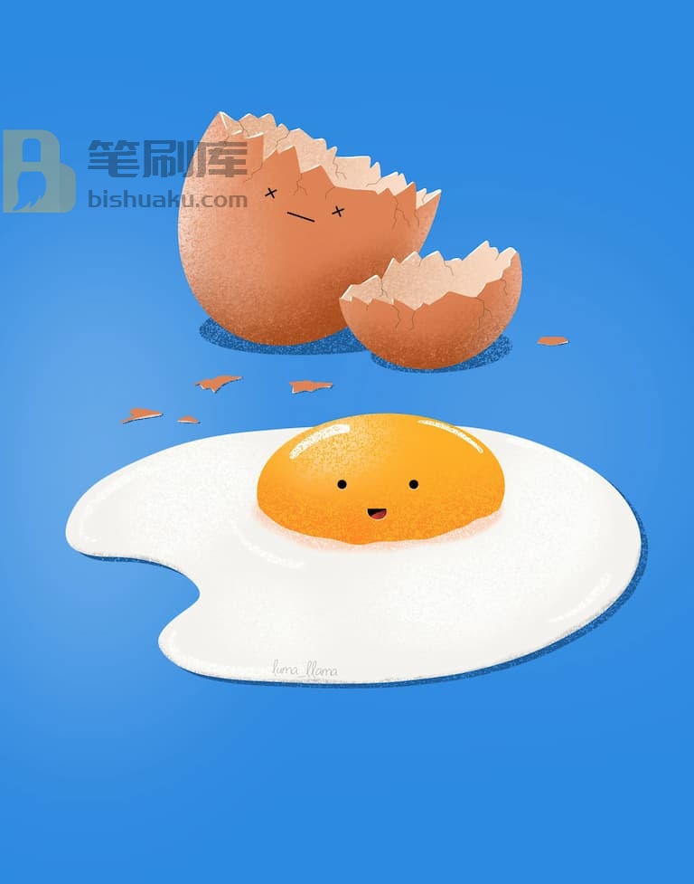 luma_llama制作的procreate纹理笔刷-绘画鸡蛋效果 luma_llama制作的procreate纹理笔刷-绘画鸡蛋效果