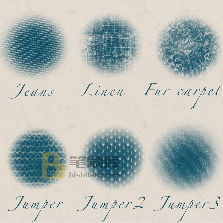 TatyWorks织物纹理笔刷-procreate TatyWorks织物纹理笔刷-procreate
