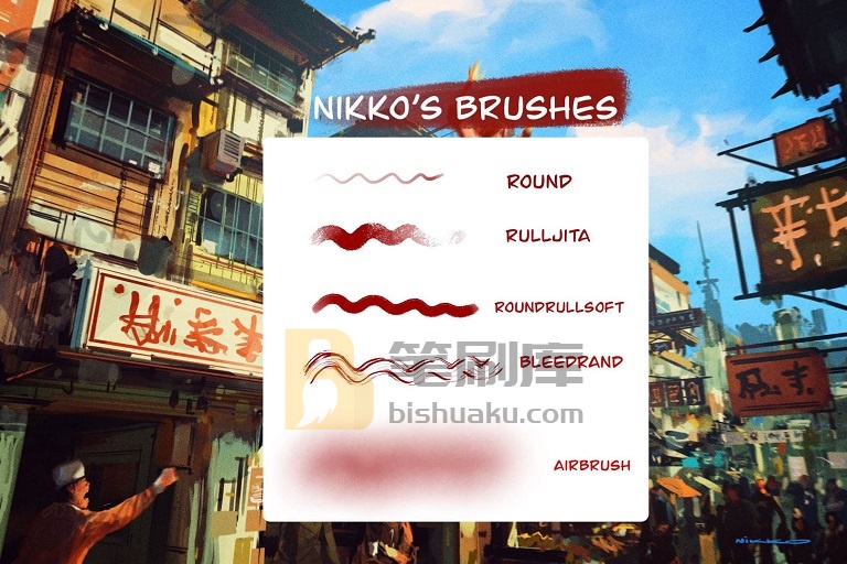 Nikko笔刷预览-Procraete