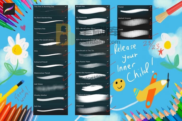 Mels Brushes笔刷预览二 Mels Brushes笔刷预览二