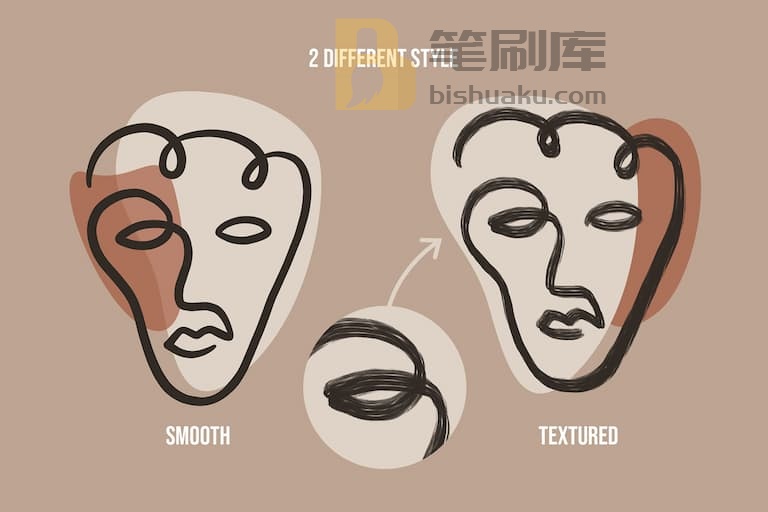 平滑线条和纹理线条对比-procreate 平滑线条和纹理线条对比-procreate