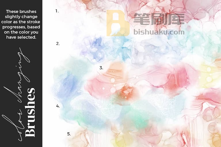 酒精墨水笔刷样式展示一-procreate 酒精墨水笔刷样式展示一-procreate