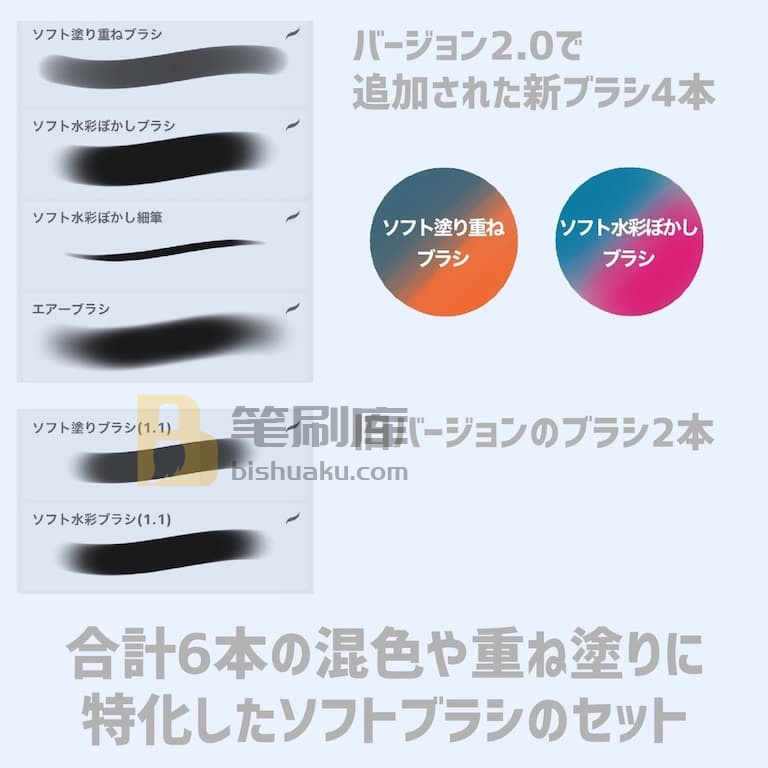 专用软笔刷预览-Procreate 专用软笔刷预览-Procreate