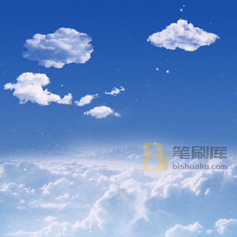 Procreate云朵笔刷绘画的云海 Procreate云朵笔刷绘画的云海