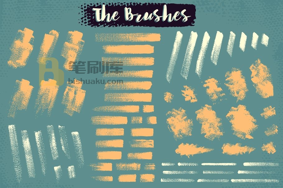 画布纹理AI笔刷 Painted Canvas Brushes插图(2)