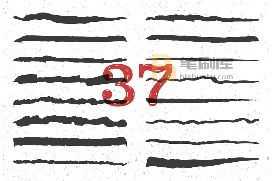 艺术笔画和纹理AI笔刷、纹理素材 Illustrator Brushes and Patterns Set插图(2)