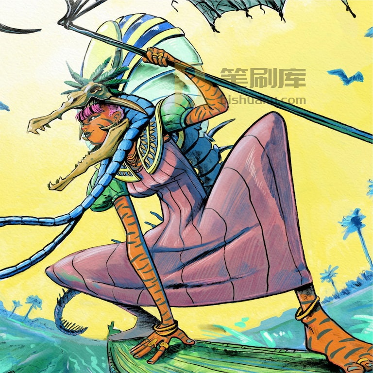 2021年Tuhis笔刷效果示例一-procreate