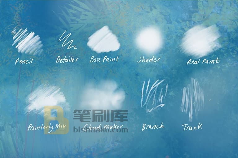 自然笔刷预览一 自然笔刷预览一