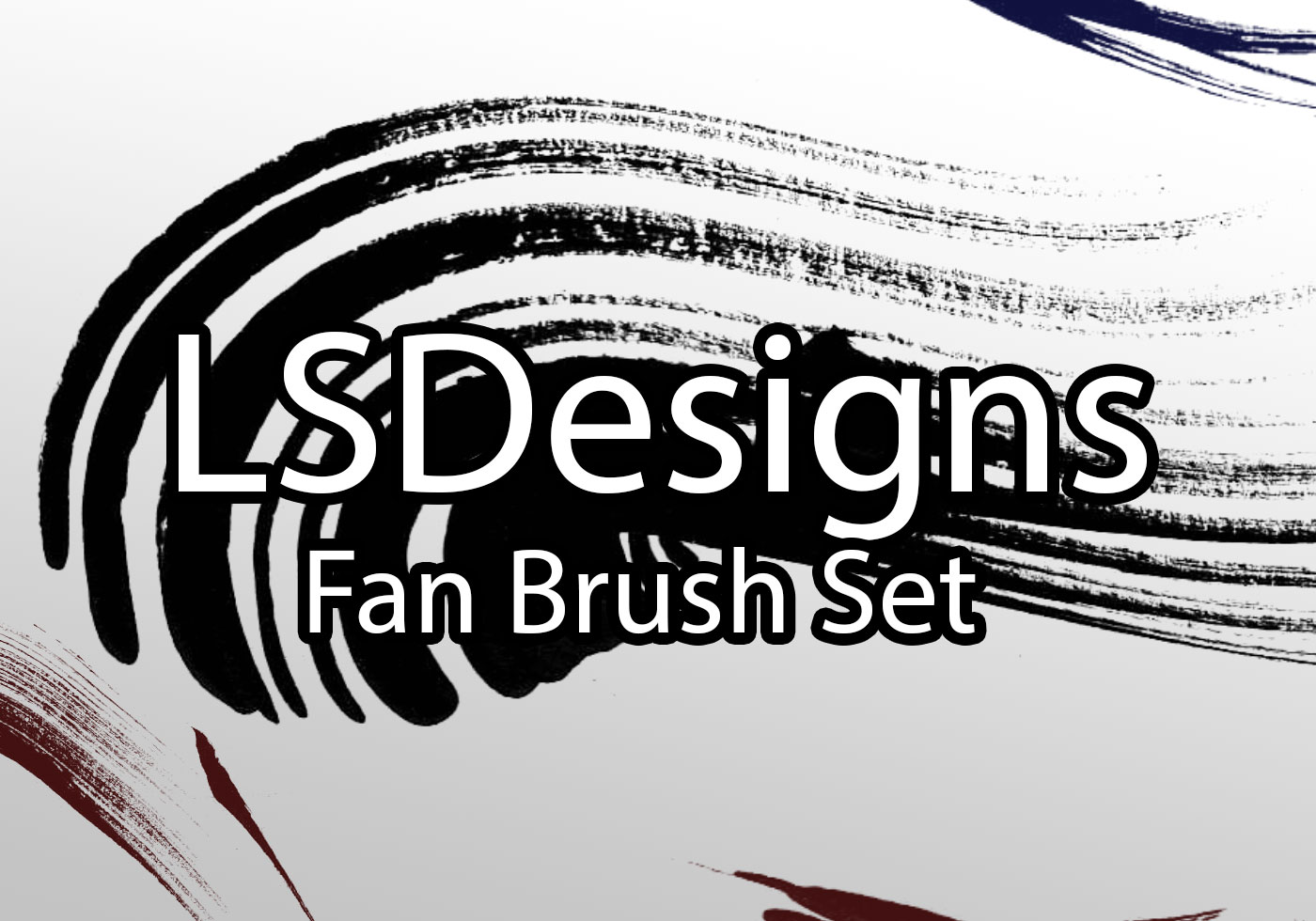Free Fan and Stroke Brushes PS笔刷