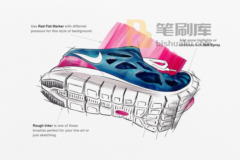 RadekBroz酒精马克笔绘画表现