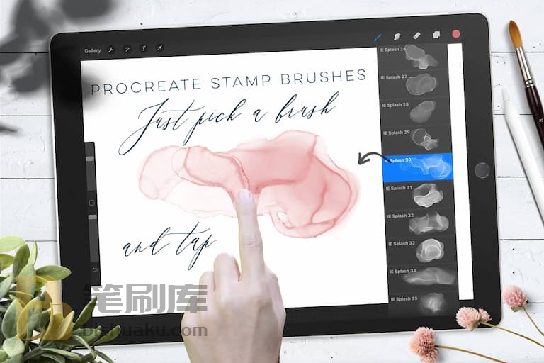 procreate墨水飘纱图章笔刷-作品示例二 procreate墨水飘纱图章笔刷-作品示例二
