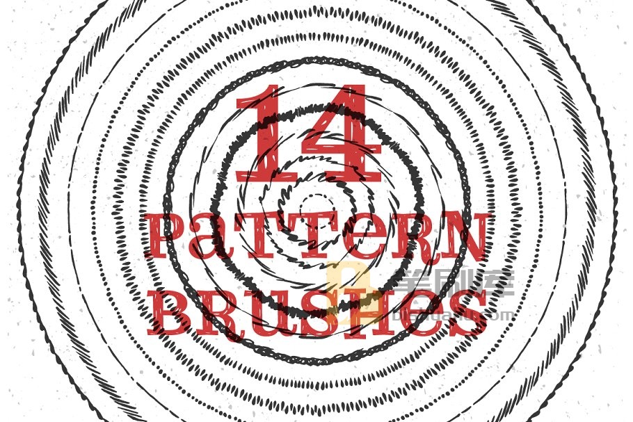 艺术笔画和纹理AI笔刷、纹理素材 Illustrator Brushes and Patterns Set插图(5)