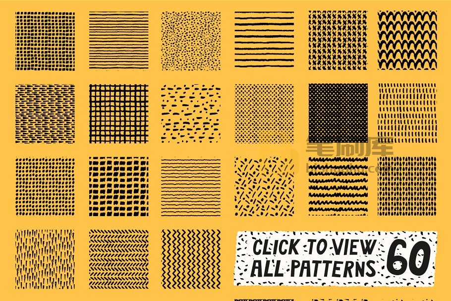 矢量画笔笔刷+无缝可定制纹理 for AI Patts Brush Collection插图(6)
