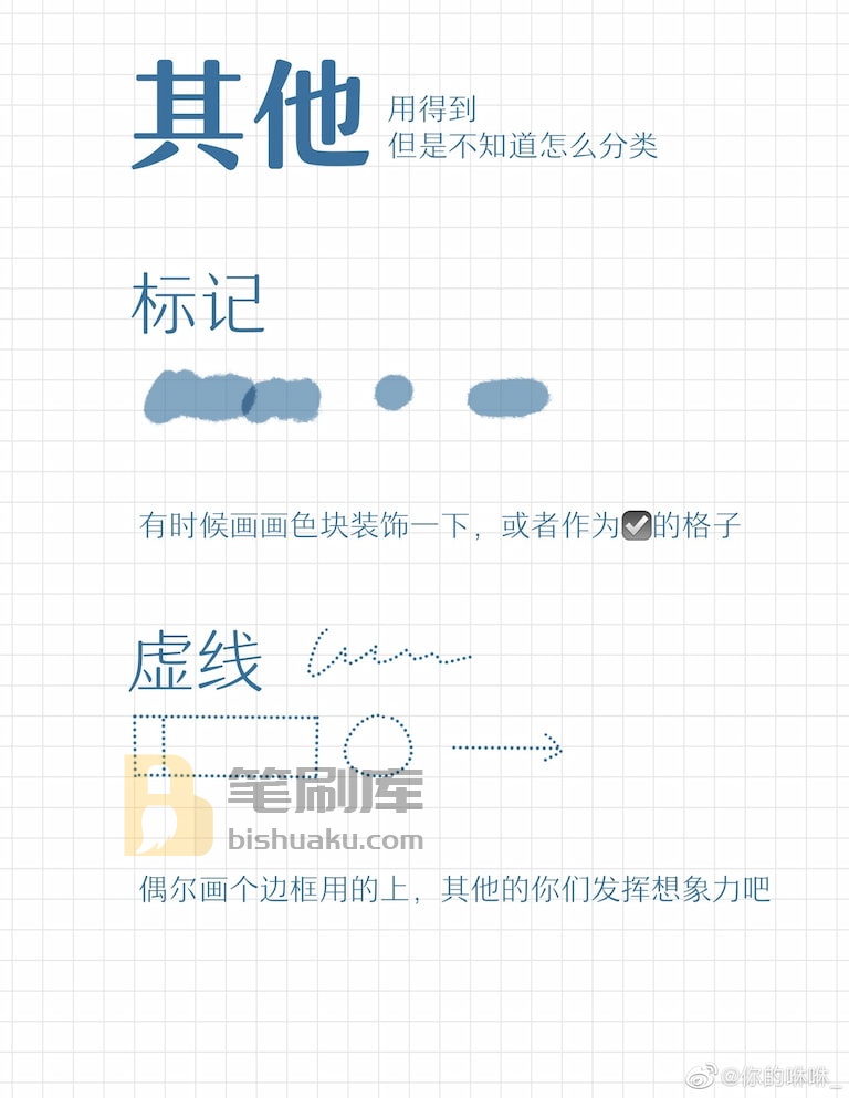 Procreate电子手账其它笔刷 Procreate电子手账其它笔刷