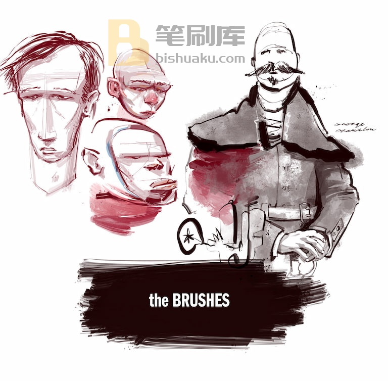 Mattyb素描墨水笔刷效果展示一-Procreate Mattyb素描墨水笔刷效果展示一-Procreate