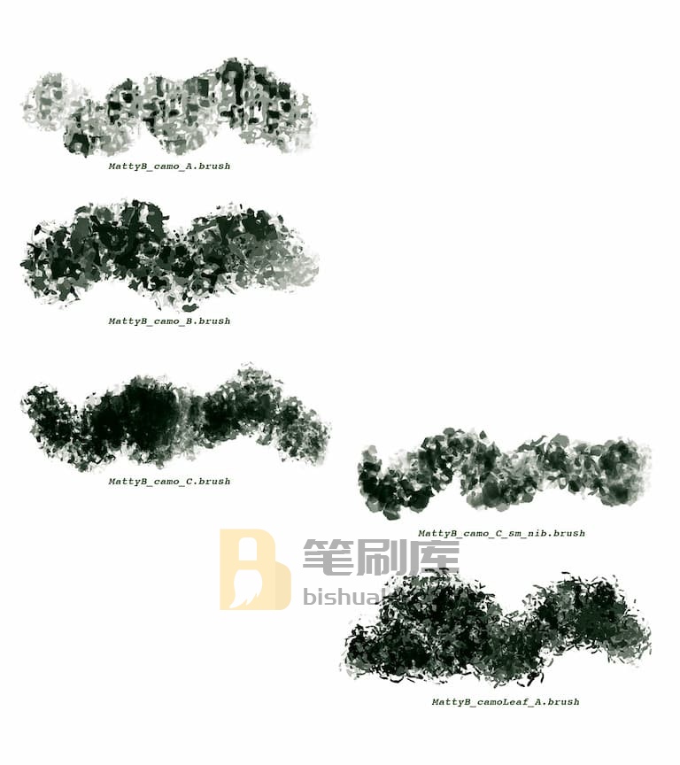 MattyB植被笔刷预览六-Procreate