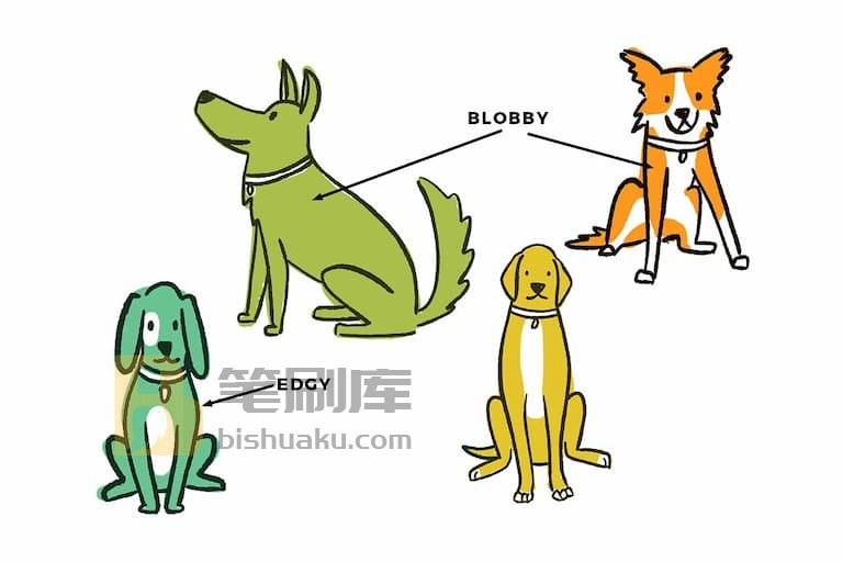 儿童扁平风或卡通动画风格procreate笔刷示例应用七