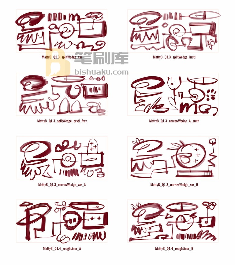 Mattyb素描墨水笔刷预览三-Procreate Mattyb素描墨水笔刷预览三-Procreate