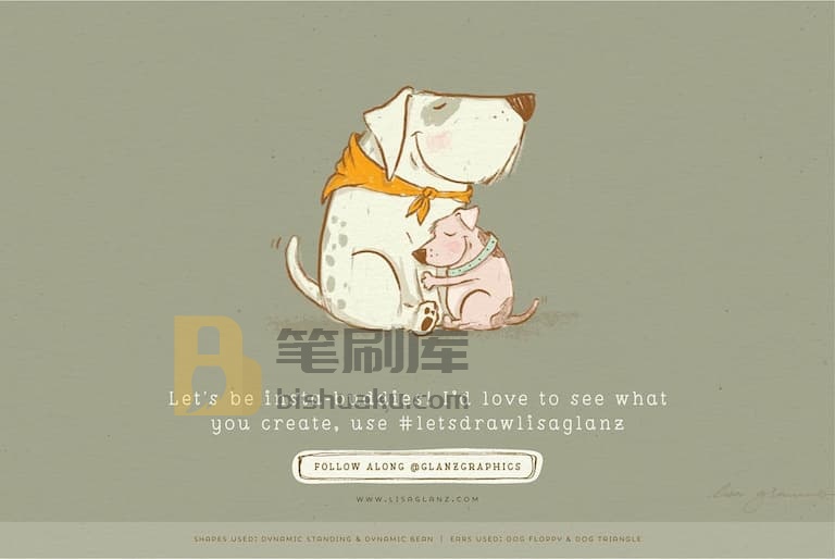 笔刷应用示例-procreate