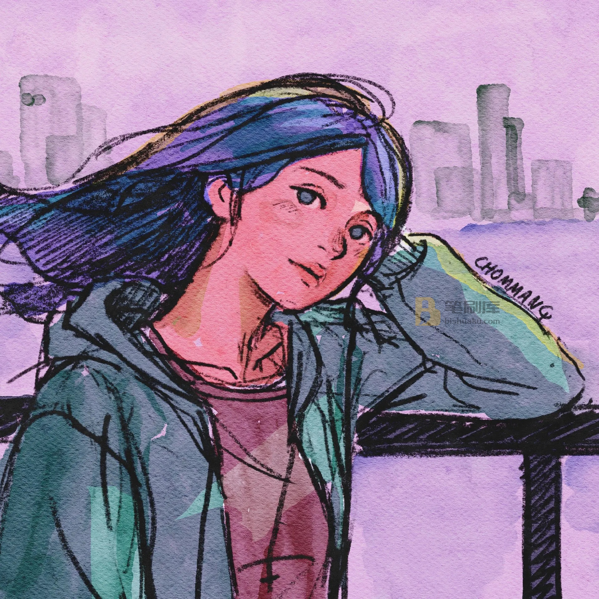 Procreate水彩画
