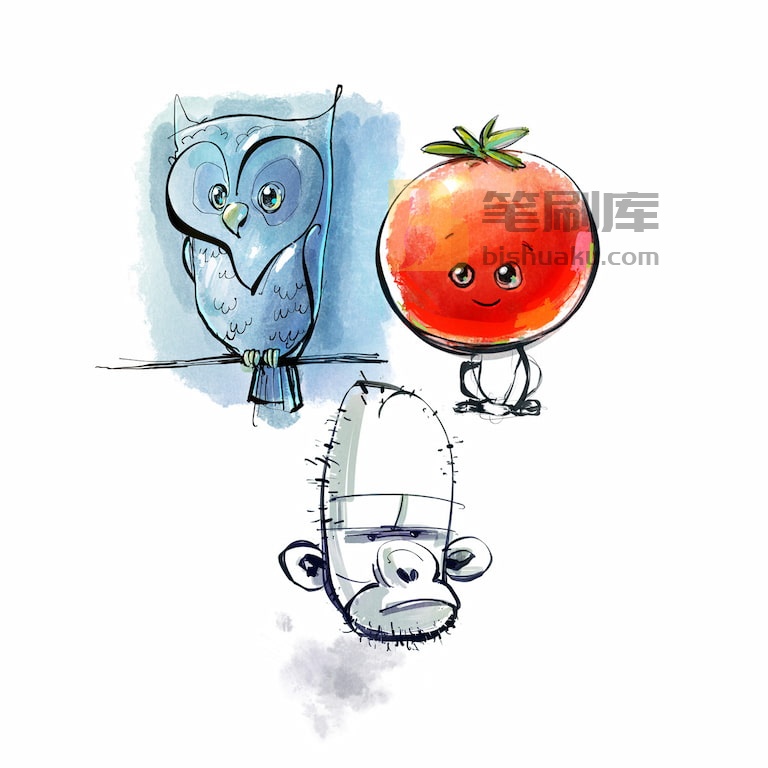 Mattyb素描墨水笔刷效果展示三-Procreate Mattyb素描墨水笔刷效果展示三-Procreate