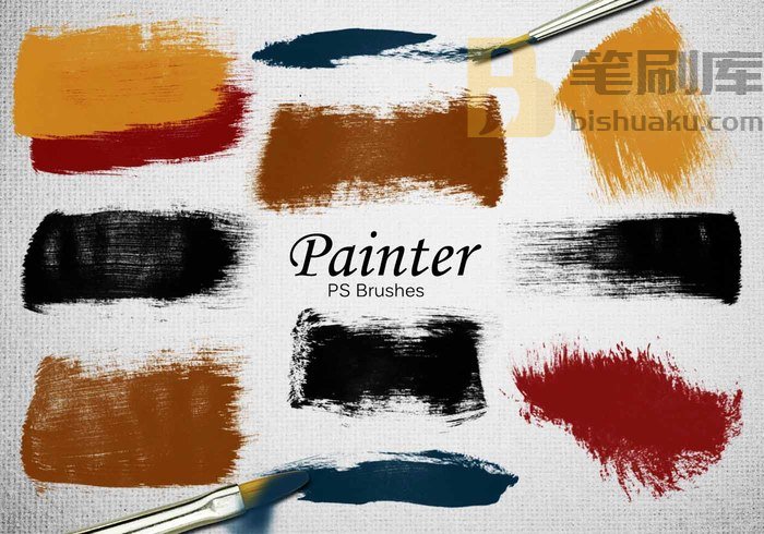 20款油漆工PS Brushes abr.Vol.8 PS笔刷