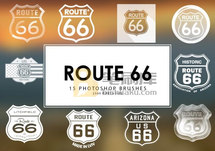 Route 66 Photoshop画笔