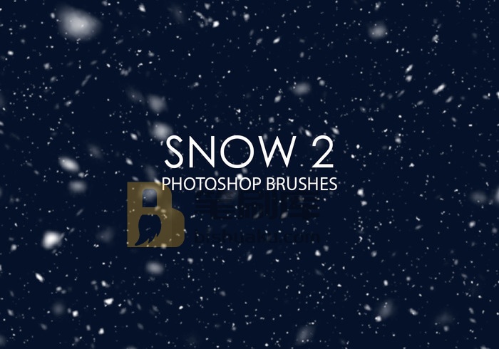 雪地Photoshop画笔2