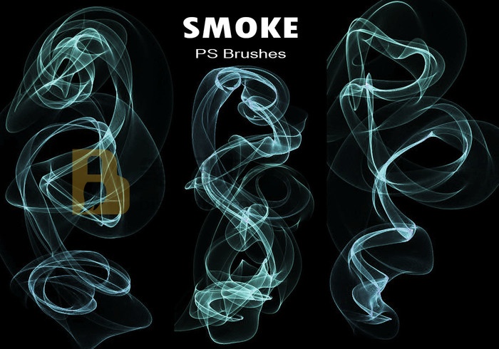 20款Smoke PS Brushes abr. Vol.13 PS笔刷