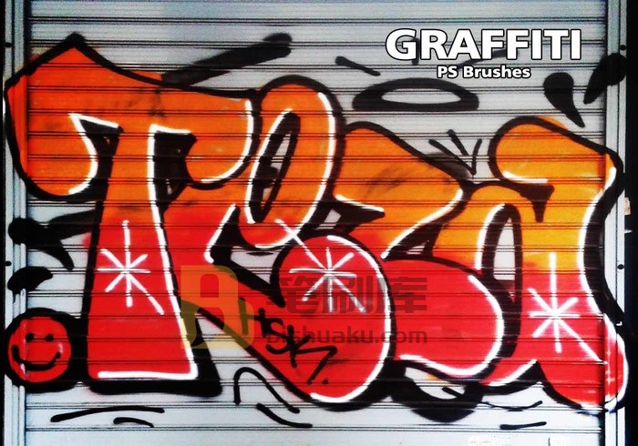 20款Graffiti PS Brushes abr.第8卷 PS笔刷