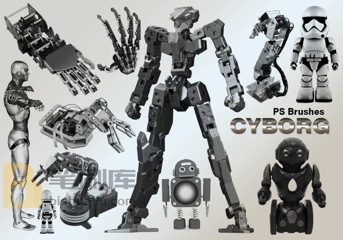20款Cyborg PS Brushes abr.vol.4 PS笔刷