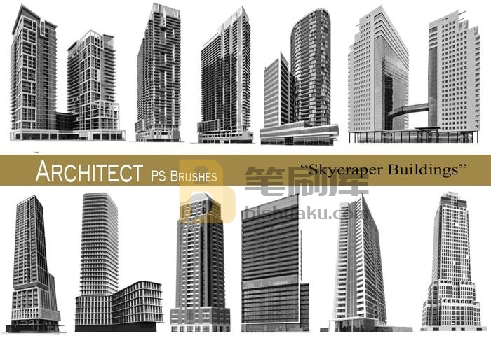 20款ARCHITECT PS Brushes.abr第8卷 PS笔刷
