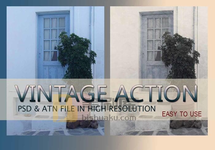 Vintage Photo Effect PSD & Action atn. Vol.1 PS笔刷