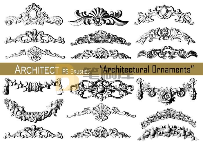 20款建筑装饰品-PS Brushes.abr vol.13 PS笔刷