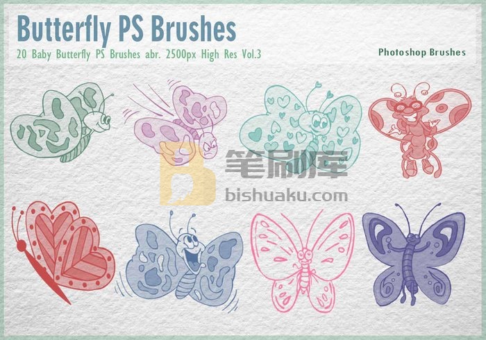 Baby Butterfly PS Brushes abr PS笔刷